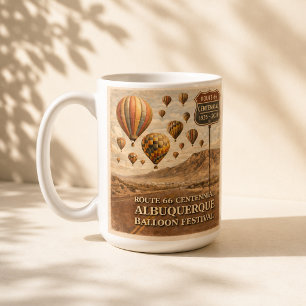 Albuquerque Ballonfestival Koffie Gift Stijl Koffiemok