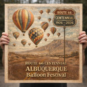 Albuquerque Ballonfestival Route 66 Poster