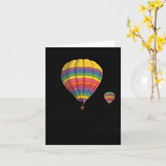 Albuquerque Balloon Festival Shirt New Mexico Shir Kaart (Gele Bloem)