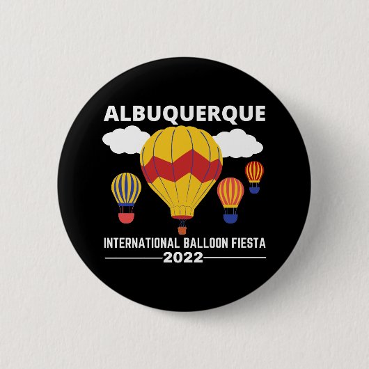 Albuquerque Balloon Fiesta 2022 Ronde Button 5,7 Cm (Voorkant)