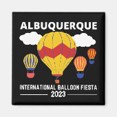 Albuquerque Balloon Fiesta 2023 T-shirt Magneet (Voorkant)