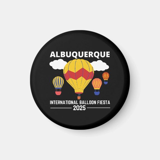 Albuquerque Balloon Fiesta 2025 T-shirt Magneet (Voorkant)