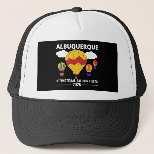 Albuquerque Balloon Fiesta 2025 T-shirt Trucker Pet (Voorkant)