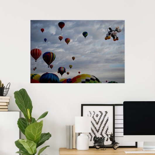 Albuquerque Balloon Fiesta 2 Poster (Thuiskantoor)