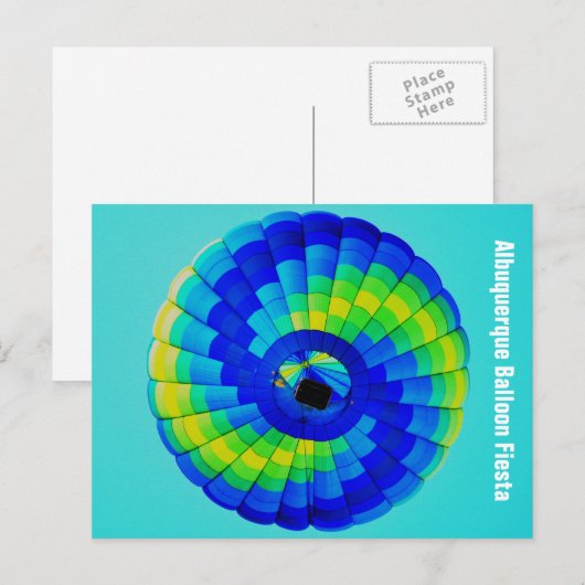 ALBUQUERQUE BALLOON FIESTA BRIEFKAART (Voorkant / Achterkant)