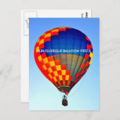 ALBUQUERQUE BALLOON FIESTA BRIEFKAART (Voorkant / Achterkant)