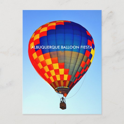 ALBUQUERQUE BALLOON FIESTA BRIEFKAART (Voorkant)