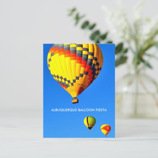 ALBUQUERQUE BALLOON FIESTA BRIEFKAART (Staand voorkant)