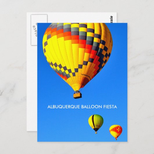 ALBUQUERQUE BALLOON FIESTA BRIEFKAART (Voorkant / Achterkant)