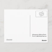 ALBUQUERQUE BALLOON FIESTA BRIEFKAART (Achterkant)