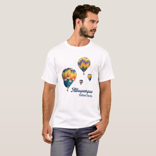 Albuquerque Balloon Fiesta Internationaal Evenemen T-shirt (Voorkant volledig)