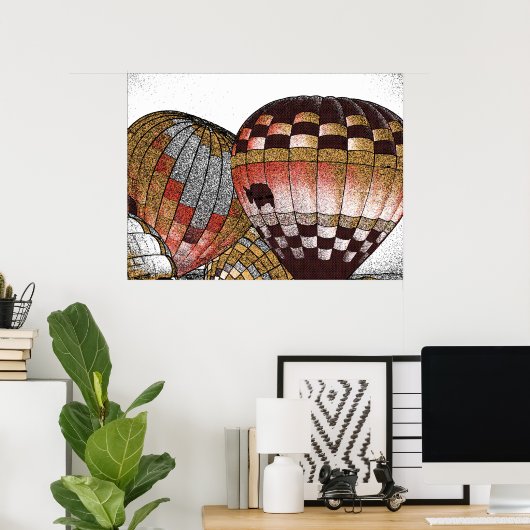 Albuquerque Balloon Fiesta Poster (Thuiskantoor)