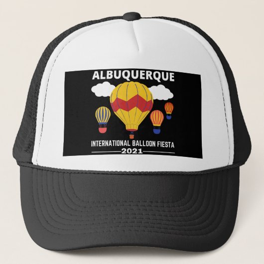 Albuquerque Balloon Fiesta Trucker Pet (Voorkant)