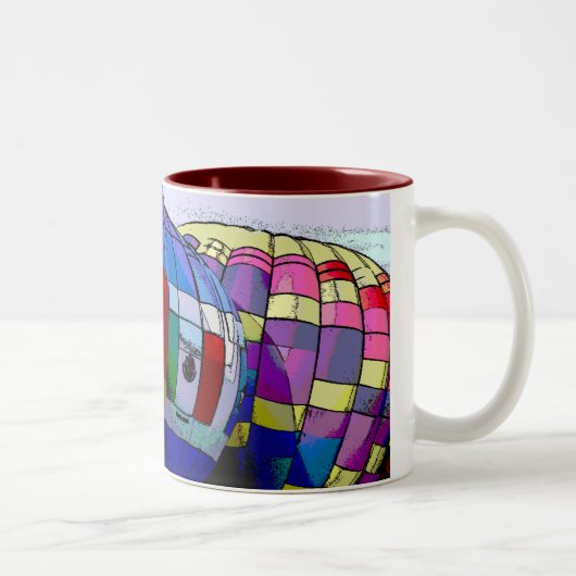 Albuquerque Balloon Fiesta Tweekleurige Koffiemok (Rechts)