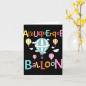Albuquerque Balloon New Mexico Hot Air Balloon  Kaart (Gele Bloem)