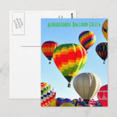 ALBUQUERQUE BALLOONFEEST ANSICHTKAART BRIEFKAART (Voorkant / Achterkant)