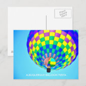 ALBUQUERQUE BALLOONFEEST ANSICHTKAART BRIEFKAART (Voorkant / Achterkant)