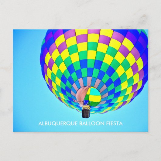 ALBUQUERQUE BALLOONFEEST ANSICHTKAART BRIEFKAART (Voorkant)