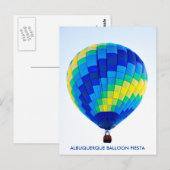 ALBUQUERQUE BALLOONFEEST ANSICHTKAART BRIEFKAART (Voorkant / Achterkant)