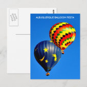 ALBUQUERQUE BALLOONFEEST ANSICHTKAART BRIEFKAART (Voorkant / Achterkant)