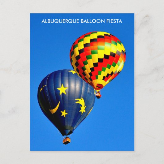 ALBUQUERQUE BALLOONFEEST ANSICHTKAART BRIEFKAART (Voorkant)