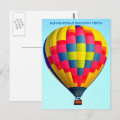 ALBUQUERQUE BALLOONFEEST ANSICHTKAART BRIEFKAART (Voorkant / Achterkant)