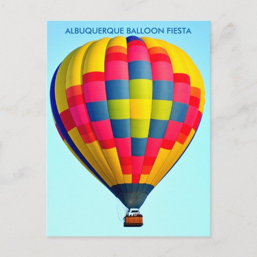 ALBUQUERQUE BALLOONFEEST ANSICHTKAART BRIEFKAART (Voorkant)