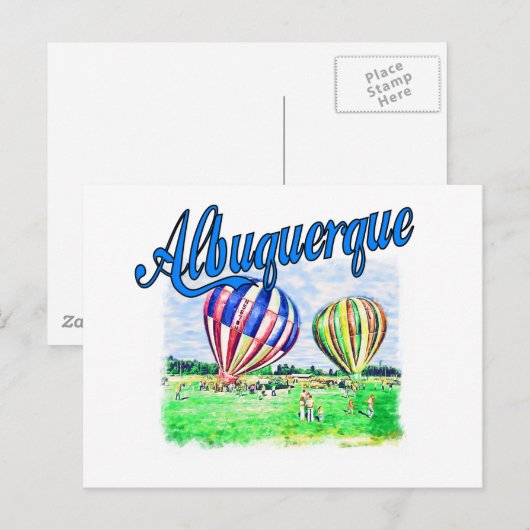Albuquerque Balloons Briefkaart (Voorkant / Achterkant)
