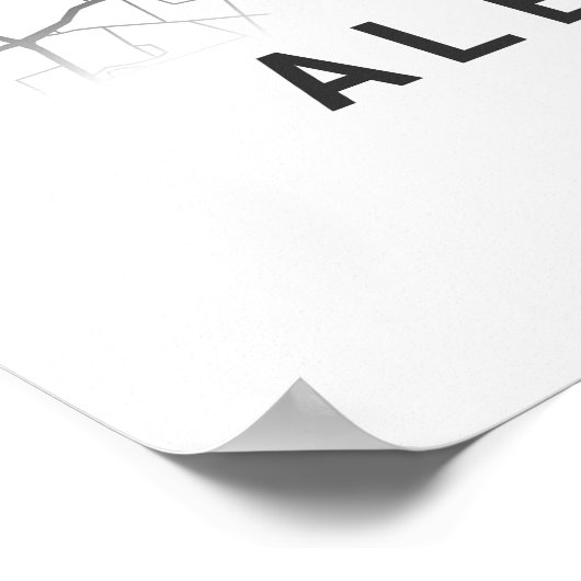 Albuquerque City Map Poster (Hoek)