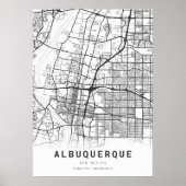Albuquerque City Map Poster (Voorkant)