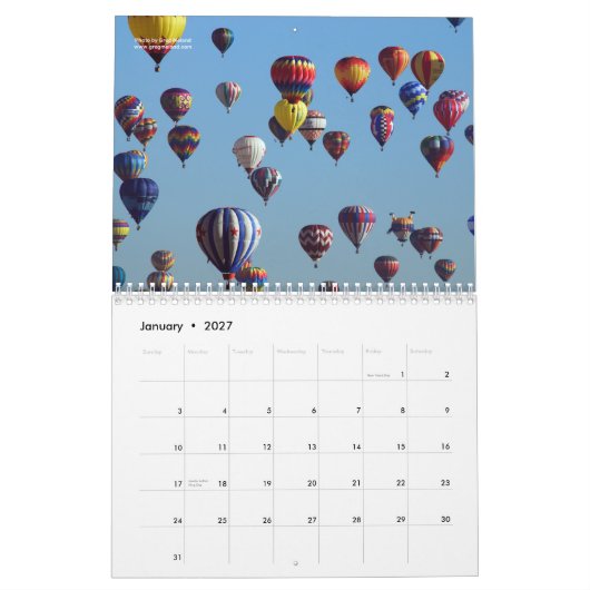 Albuquerque Fall Colors Kalender (Jan 2027)