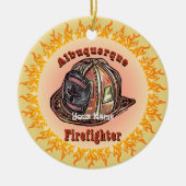 Albuquerque Firefighter Keramisch Ornament (Voorkant)