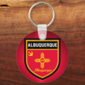 Albuquerque Flag Sleutelhanger (Voorkant)