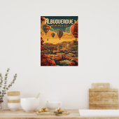 Albuquerque Hete Luchtballon Sunrise Poster (Keuken)