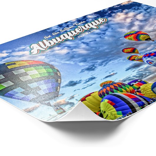 Albuquerque Hot Air ballon Fiesta Foto Afdruk (Hoek)