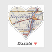  Albuquerque-kaart Sticker (Vel)