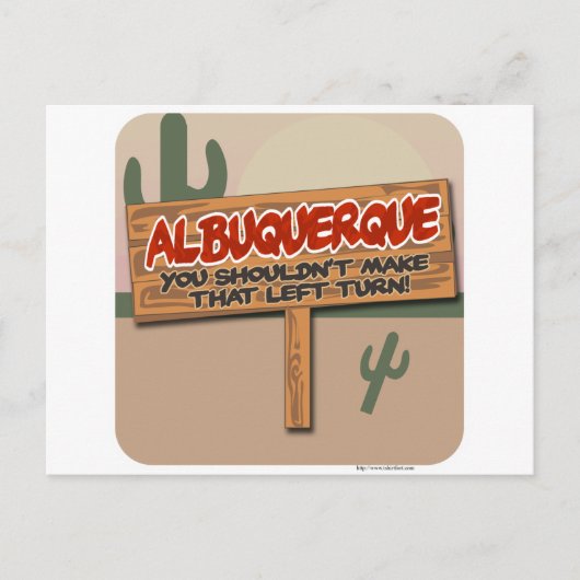 Albuquerque links briefkaart (Voorkant)
