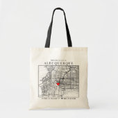 Albuquerque Love Locator | Welkom bruiloft Tote Bag (Voorkant)