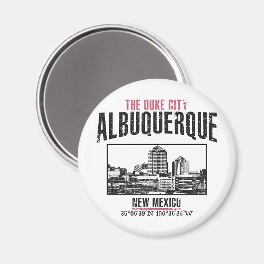 Albuquerque Magneet (Voorkant / Achterkant)