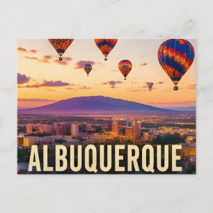 Albuquerque New Mexico Ballonberg Reis Gif Briefkaart