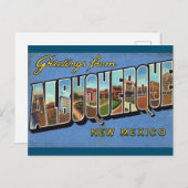 Albuquerque New Mexico Briefkaart (Voorkant / Achterkant)