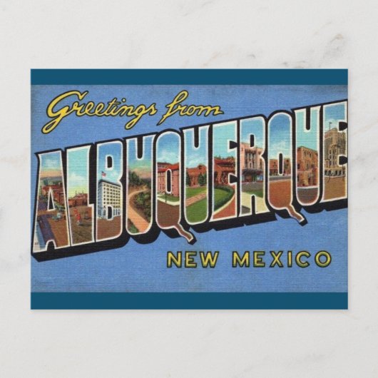 Albuquerque New Mexico Briefkaart (Voorkant)