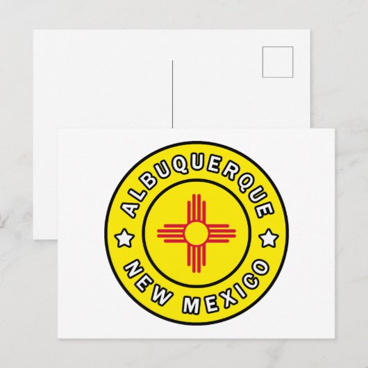 Albuquerque New Mexico Briefkaart (Voorkant / Achterkant)