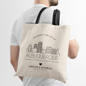 Albuquerque, New Mexico Bruiloft | Gestileerde sky Tote Bag