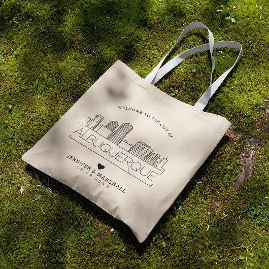 Albuquerque, New Mexico Bruiloft | Gestileerde sky Tote Bag