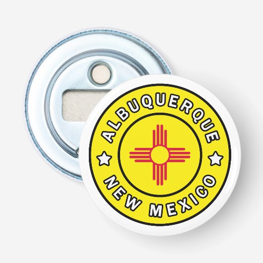 Albuquerque New Mexico Button Flesopener (Voorkant)