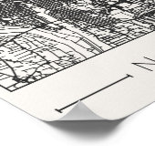 Albuquerque New Mexico Charcoal City Map Poster  (Hoek)