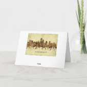 Albuquerque New Mexico Cityscape Feestdagen Kaart (Achterkant)