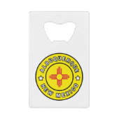 Albuquerque New Mexico Creditkaart Flessenopener (Voorkant)