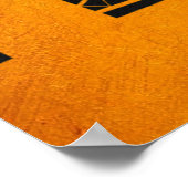 Albuquerque New Mexico Gold Skyline Poster (Hoek)